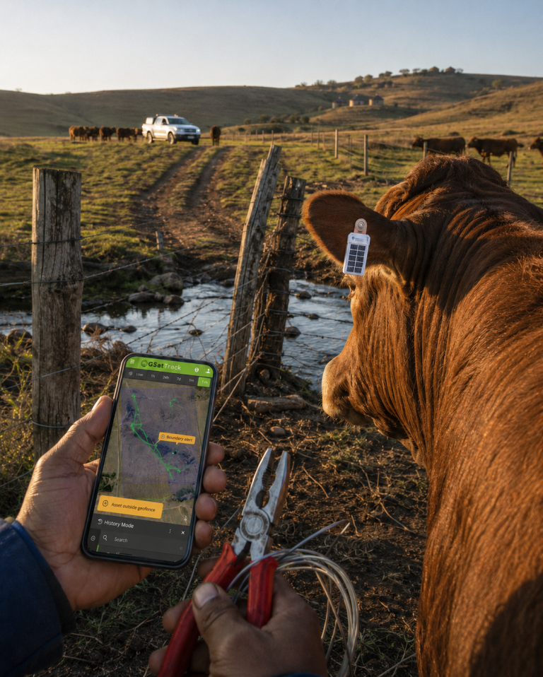 GSATRANCHER LIVESTOCK THEFT PREVENTION SATELLITE TRACKER